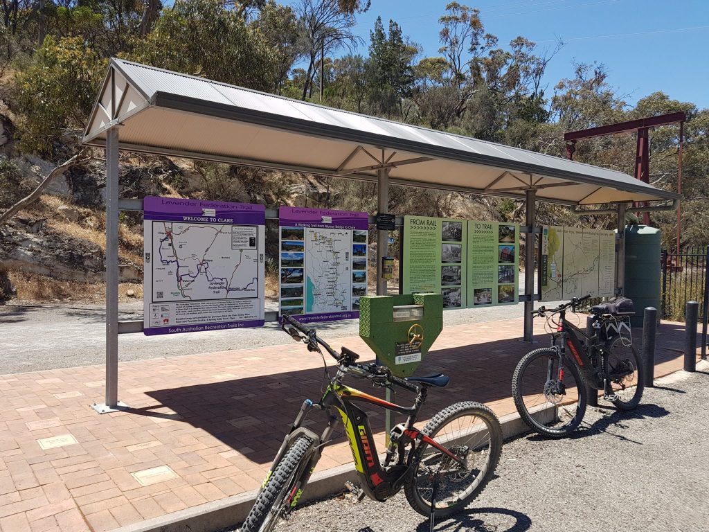 Lavender Cycling Trail (M2C) - Clare to Waterloo - start of the trail at Clare Railway Station