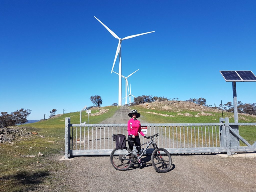 Lavender Cycling Trail (M2C) - Waterloo to Eudunda - Waterloo wind Farm at Quinns Gap