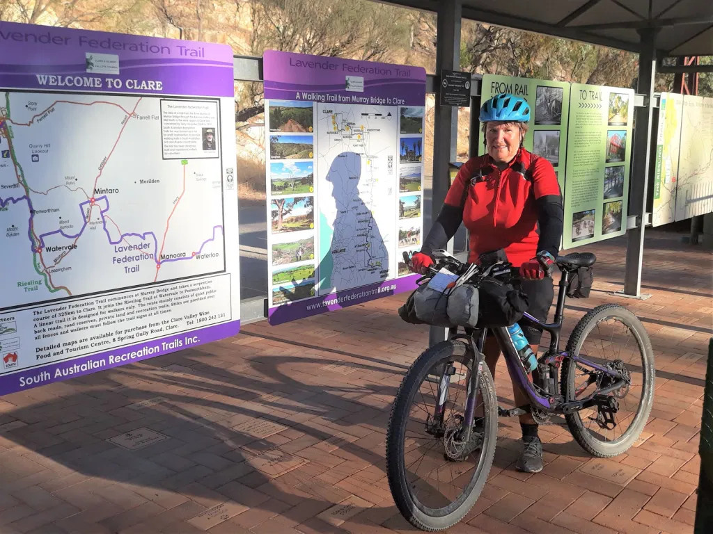 Kay Haarsma arrives in Clare to be the first Woman to complete the Lavender Cycling Trail End to End - South to North