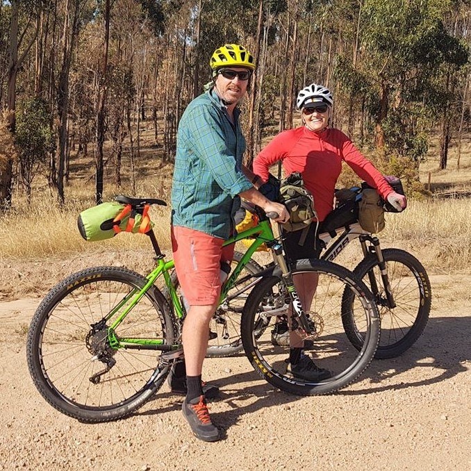 Lavender Cycling Trail (M2C) - Milestones - Sue & Peter OBrien Peter and Sue O’Brien on the M2C near Mount Pleasant