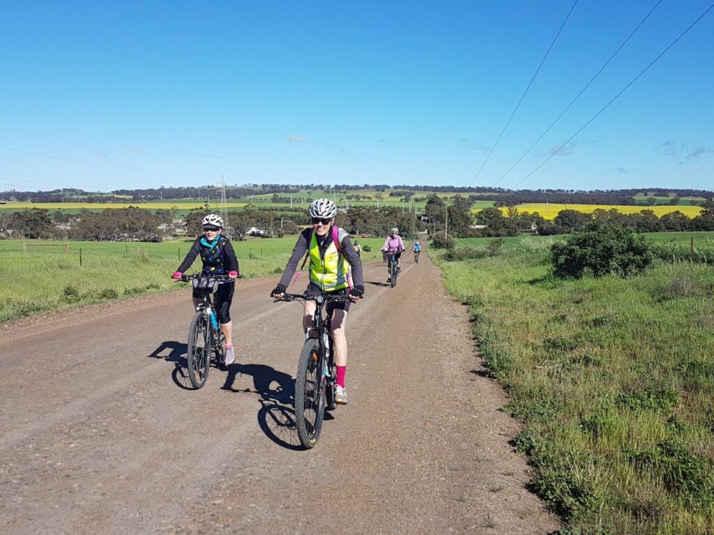 Lavender Cycling Trail (M2C) - Waterloo to Eudunda - Quinns Gap Road with Waterloo in background